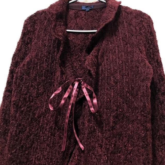 ROPE'(ロペ) フリル ニット 長袖 カーディガン < ブランド ROPE'(ロペ) フリル ニット 長袖 カーディガン < ブランドの