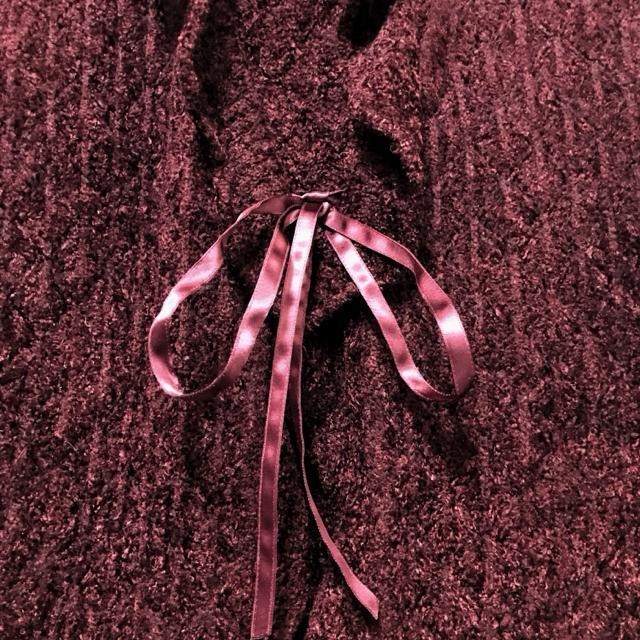 ROPE'(ロペ) フリル ニット 長袖 カーディガン < ブランド ROPE'(ロペ) フリル ニット 長袖 カーディガン < ブランドの