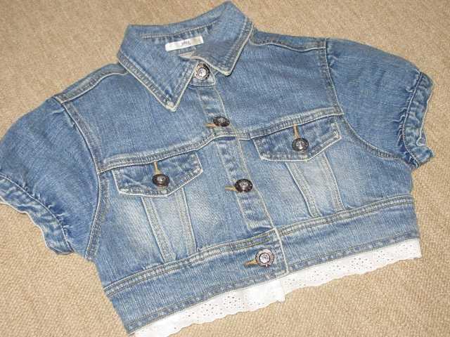 ショート丈デニムボレロ*ジュエルボタンフリルレース*姫系 < 女性ファッション ショート丈デニムボレロ*ジュエルボタンフリルレース*姫系 < 女性ファッションの