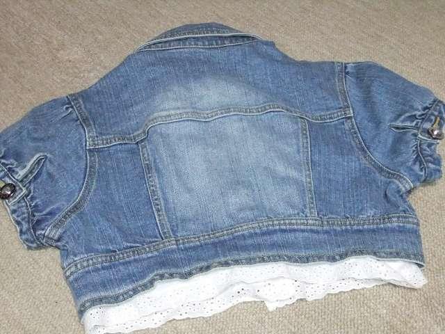 ショート丈デニムボレロ*ジュエルボタンフリルレース*姫系 < 女性ファッション ショート丈デニムボレロ*ジュエルボタンフリルレース*姫系 < 女性ファッションの