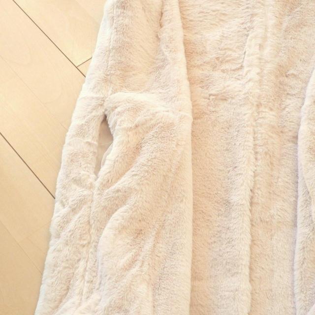 新品 9372 L 裏キルティング ファー ロング ジレ 秋 冬 レディース アイボリー フェイクファー エコファー < 女性ファッション 新品 9372 L 裏キルティング ファー ロング ジレ 秋 冬 レディース アイボリー フェイクファー エコファー < 女性ファッションの