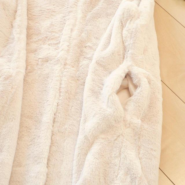 新品 9372 L 裏キルティング ファー ロング ジレ 秋 冬 レディース アイボリー フェイクファー エコファー < 女性ファッション 新品 9372 L 裏キルティング ファー ロング ジレ 秋 冬 レディース アイボリー フェイクファー エコファー < 女性ファッションの