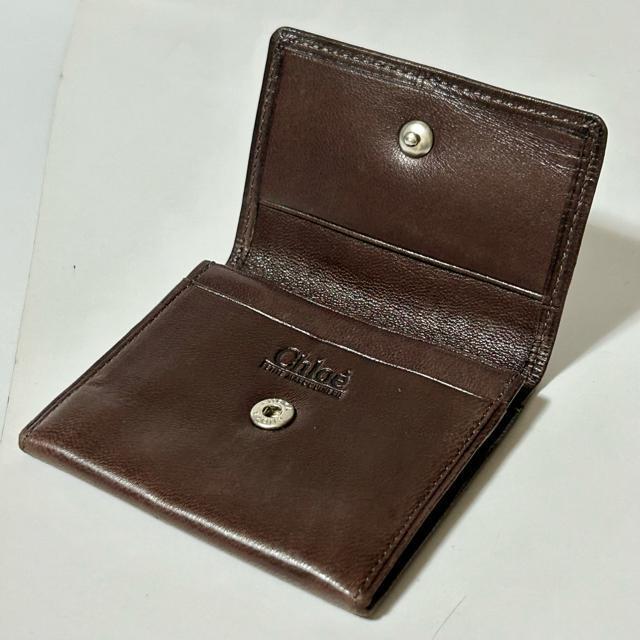 Chloe クロエ レザー コインケース コインパース 小銭入れ レディース メンズ ブラウン < ブランド Chloe クロエ レザー コインケース コインパース 小銭入れ レディース メンズ ブラウン < ブランドの