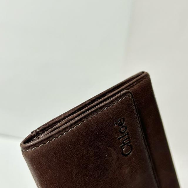 Chloe クロエ レザー コインケース コインパース 小銭入れ レディース メンズ ブラウン < ブランド Chloe クロエ レザー コインケース コインパース 小銭入れ レディース メンズ ブラウン < ブランドの