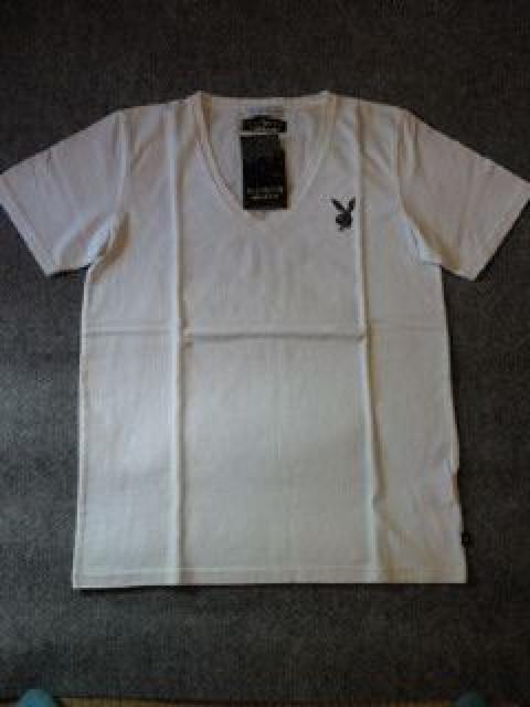 †ナノ・ユニバース×PLAYBOY†コラボVネックTシャツ† < ブランド  †ナノ・ユニバース×PLAYBOY†コラボVネックTシャツ† < ブランドの