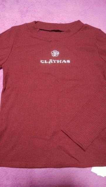 新品 CLATHAS  クレイサス 長袖 トップス ボルドー カメリア < ブランド  新品 CLATHAS  クレイサス 長袖 トップス ボルドー カメリア  < ブランドの
