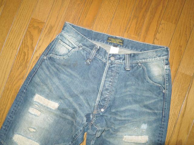 nitraid ナイトレイド ダメージ 加工デニム M インディゴ ハードクラッシュ DENIM パンツ nitrow ナイトロー < ブランド  nitraid ナイトレイド ダメージ 加工デニム M インディゴ ハードクラッシュ DENIM パンツ nitrow ナイトロー < ブランドの