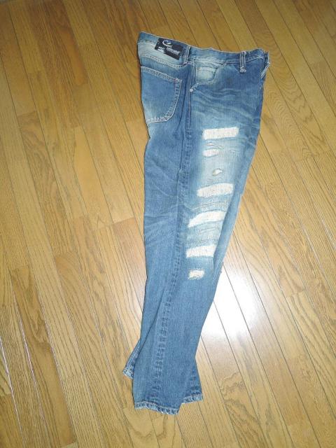 nitraid ナイトレイド ダメージ 加工デニム M インディゴ ハードクラッシュ DENIM パンツ nitrow ナイトロー < ブランド  nitraid ナイトレイド ダメージ 加工デニム M インディゴ ハードクラッシュ DENIM パンツ nitrow ナイトロー < ブランドの