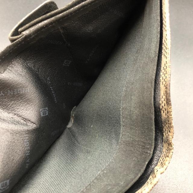 即決 印傳屋 印伝 INDEN-YA 二つ折り財布 < 男性ファッション  即決 印傳屋 印伝 INDEN-YA 二つ折り財布 < 男性ファッションの