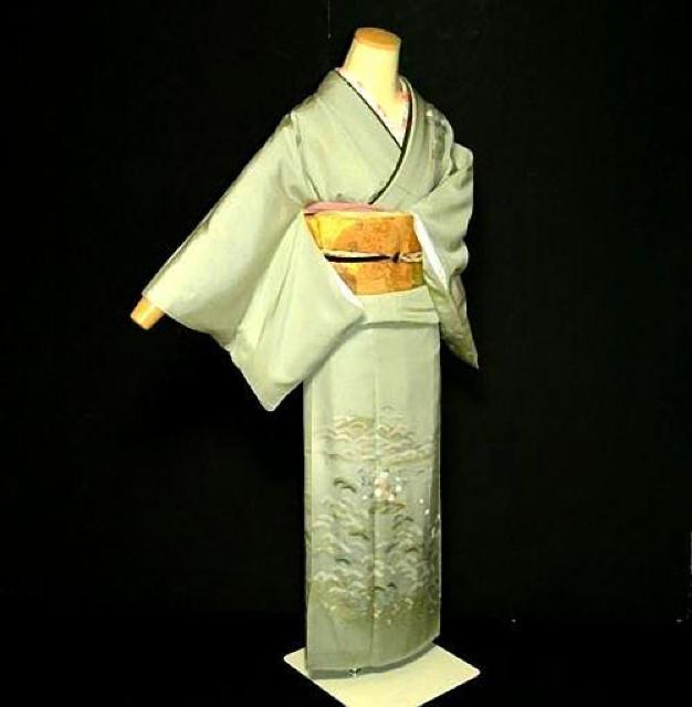 【最高級】新品同様 作家物 暈し染め 金彩 たたき染め 庭園模様 訪問着 身丈155.5cm 裄丈62.5cm T3322 < 女性ファッション  【最高級】新品同様 作家物 暈し染め 金彩 たたき染め 庭園模様 訪問着 身丈155.5cm 裄丈62.5cm T3322 < 女性ファッションの