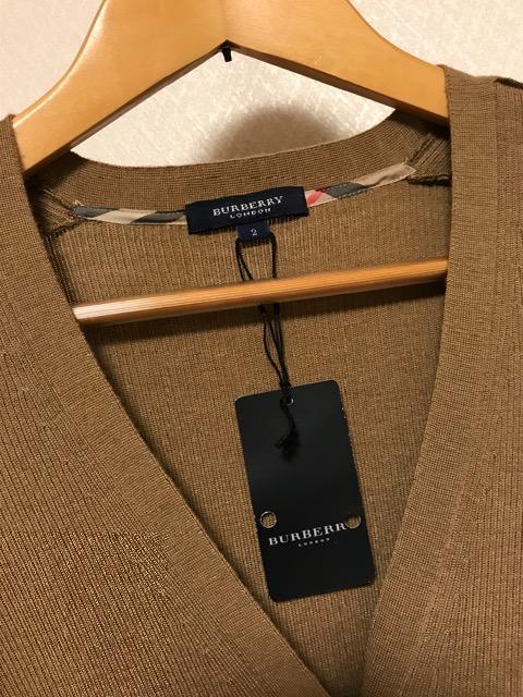 BURBERRY LONDON 未使用タグ付き  ニットカーデガン  カシミヤ シルク < ブランド  BURBERRY LONDON 未使用タグ付き  ニットカーデガン  カシミヤ シルク < ブランドの