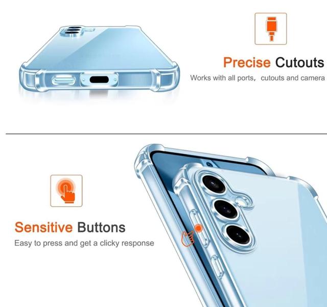 Galaxy S24 FE SCG30 �N���A TPU �P�[�X �J�o�[ �\�t�g �� �Ɠd/AV�� 