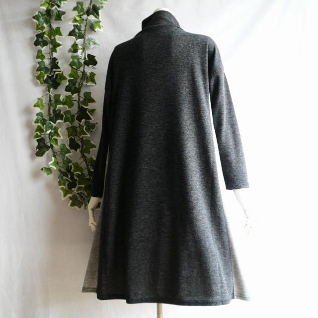 新品 9951 ML 上質ツイード切替 ワンピース 黒系 ドロップショルダー ハイネック 飾りボタン 大人 上品 クラシカル < 女性ファッション 新品 9951 ML 上質ツイード切替 ワンピース 黒系 ドロップショルダー ハイネック 飾りボタン 大人 上品 クラシカル < 女性ファッションの