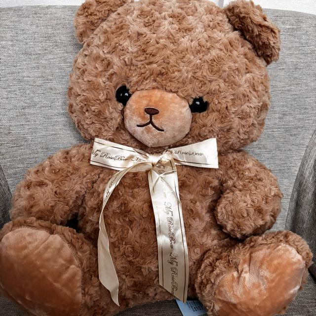 マイローズベア BIG ぬいぐるみ ライトブラウン くま ぬいぐるみ < おもちゃ マイローズベア BIG ぬいぐるみ ライトブラウン くま ぬいぐるみ < おもちゃの
