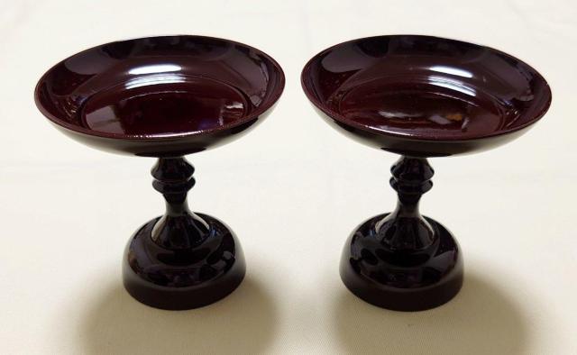 未使用 仏具 漆塗 中京型 高月(高杯)一対 お供え台 < インテリア/ライフ 未使用 仏具 漆塗 中京型 高月(高杯)一対 お供え台 < インテリア/ライフの