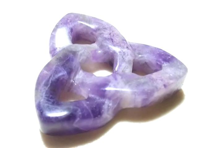 天然石★シェブロンアメジスト ケルトノット < 女性アクセサリー/時計 天然石★シェブロンアメジスト ケルトノット < 女性アクセサリー/時計の