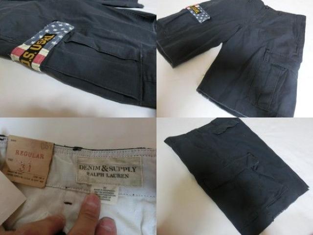 RRL新シリーズ【RALPHLAUREN DENIM & SUPPLY】国旗ハーフP W31紺 < 男性ファッション  RRL新シリーズ【RALPHLAUREN DENIM & SUPPLY】国旗ハーフP W31紺 < 男性ファッションの