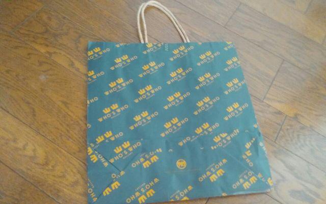 WHO'SWHO ショップ袋 32×33 美品 < 女性ファッション  WHO'SWHO ショップ袋 32×33 美品 < 女性ファッションの