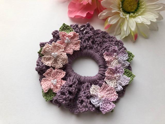 ハンドメイド シュシュ さくら〜♪さくら〜♪色とりどりのさくら < 女性ファッション  ハンドメイド シュシュ さくら〜♪さくら〜♪色とりどりのさくら  < 女性ファッションの