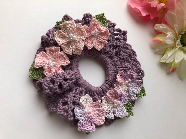 ハンドメイド シュシュ さくら〜♪さくら〜♪色とりどりのさくら < 女性ファッション  ハンドメイド シュシュ さくら〜♪さくら〜♪色とりどりのさくら < 女性ファッションの
