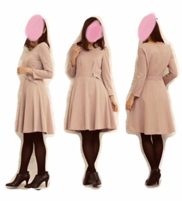 プロポーションPBD〓デートパーティー〓長袖ワンピースドレス〓ピンク(L)新品〓 < ブランド プロポーションPBD〓デートパーティー〓長袖ワンピースドレス〓ピンク(L)新品〓 < ブランドの