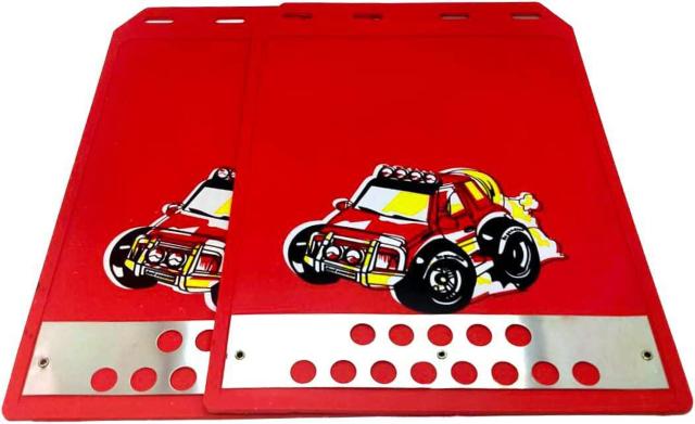 泥除け マッドガード 軽トラ 軽 自動車 乗用車 小型車 トラック 汎用 (レッド) 2枚入り < 自動車/バイク 泥除け マッドガード 軽トラ 軽 自動車 乗用車 小型車 トラック 汎用 (レッド) 2枚入り < 自動車/バイク