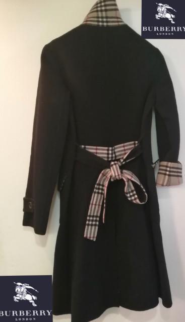 特価未使用に近いバーバリーロンドンウールカシミア混ングノバチェックブラック高級コート < 女性ファッション  特価未使用に近いバーバリーロンドンウールカシミア混ングノバチェックブラック高級コート < 女性ファッションの