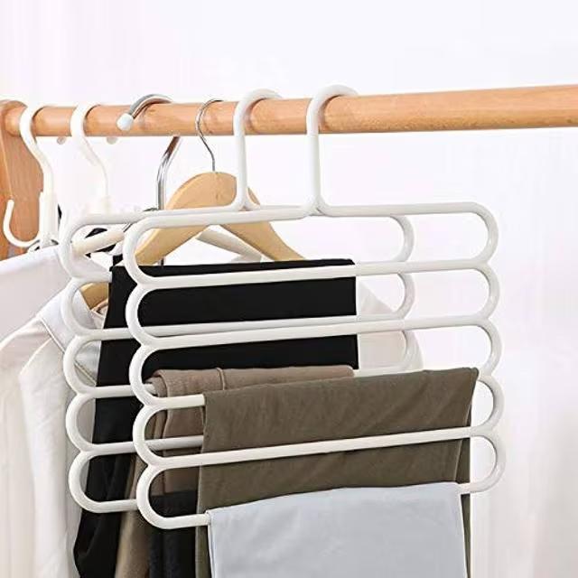 定価1,152円●5段!多機能ハンガー●白ホワイト●コンパクト収納●ストール/マフラー/パンツ < インテリア/ライフ  定価1,152円●5段!多機能ハンガー●白ホワイト●コンパクト収納●ストール/マフラー/パンツ < インテリア/ライフの
