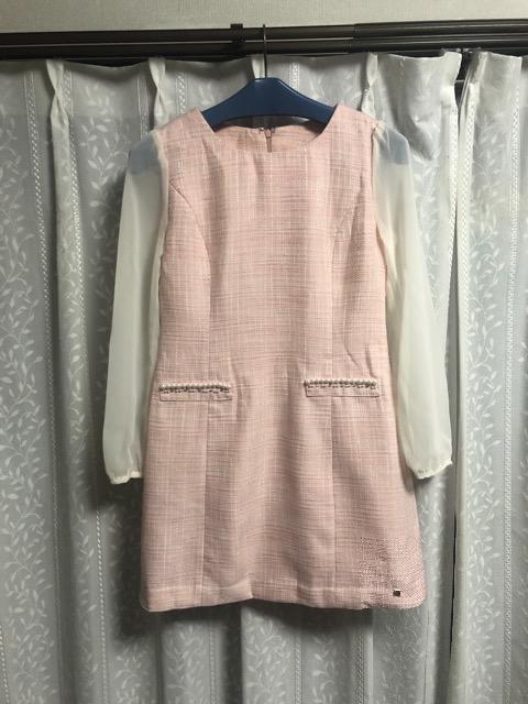 新品タグ付きmichell Macaron ミシェルマカロン ツイードシフォンスリーブワンピース < ブランド  新品タグ付きmichell Macaron ミシェルマカロン ツイードシフォンスリーブワンピース < ブランドの