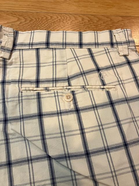 MARTIN+OSA チェックハーフチノパン 大きいsizeW42  112cm < 男性ファッション  MARTIN+OSA チェックハーフチノパン 大きいsizeW42  112cm < 男性ファッションの