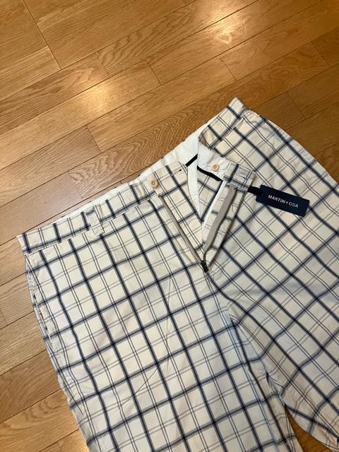 MARTIN+OSA チェックハーフチノパン 大きいsizeW42  112cm < 男性ファッション  MARTIN+OSA チェックハーフチノパン 大きいsizeW42  112cm < 男性ファッションの