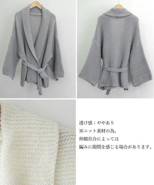 送料無料 新品 ベルト付きニットカーディガン レディース < 女性ファッション  送料無料 新品 ベルト付きニットカーディガン レディース < 女性ファッションの