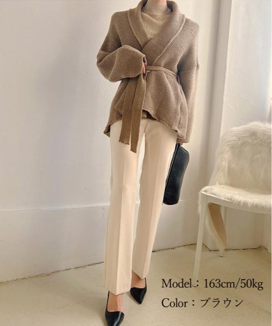 送料無料 新品 ベルト付きニットカーディガン レディース < 女性ファッション  送料無料 新品 ベルト付きニットカーディガン レディース < 女性ファッションの