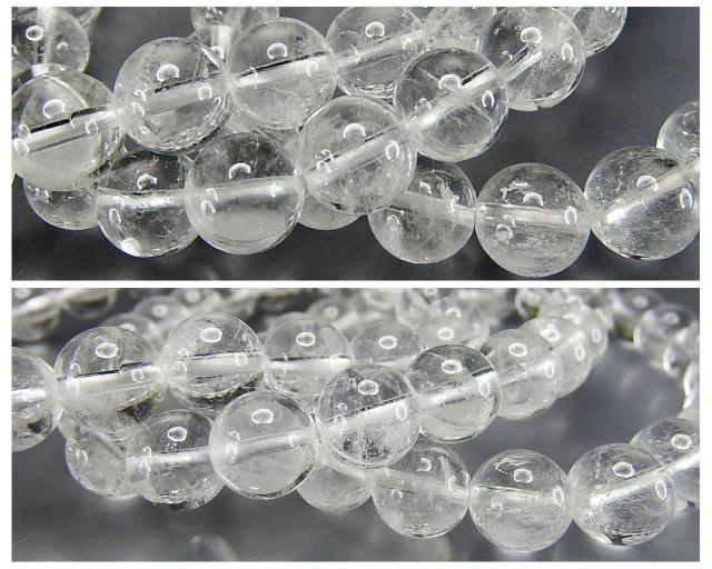 天然石曇り水晶クリスタル約8.5mmブレスレット浄化開運 < 女性アクセサリー/時計  天然石曇り水晶クリスタル約8.5mmブレスレット浄化開運 < 女性アクセサリー/時計の