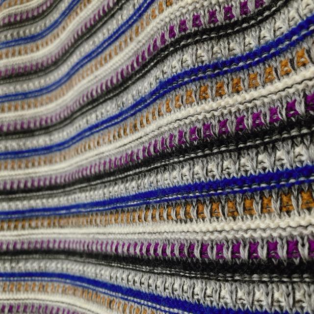 ウール100% カラフル ボーダー柄 ニット セーター プルオーバー 長袖 9号 N2m < 女性ファッション ウール100% カラフル ボーダー柄 ニット セーター プルオーバー 長袖 9号 N2m < 女性ファッションの