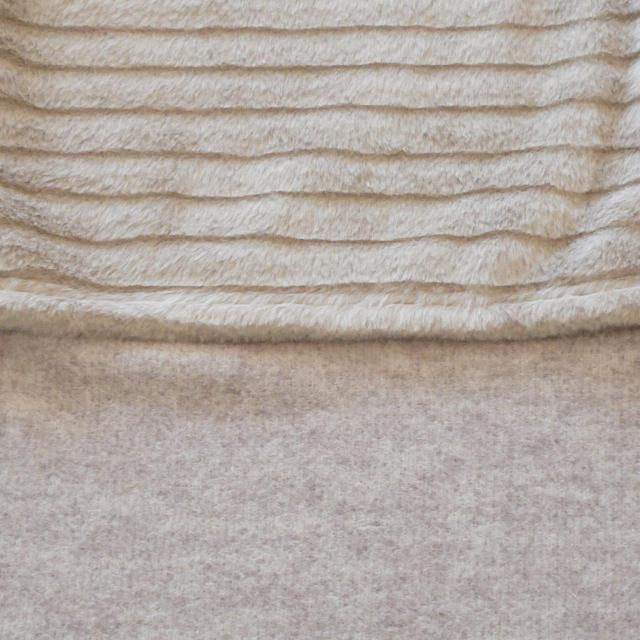 新品 9246 ML ファー 切替 ニット チュニック 秋 冬 ベージュ系 上質 フェイクファー サイドベルト ハイネック < 女性ファッション 新品 9246 ML ファー 切替 ニット チュニック 秋 冬 ベージュ系 上質 フェイクファー サイドベルト ハイネック < 女性ファッションの