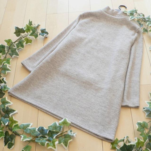 新品 9246 ML ファー 切替 ニット チュニック 秋 冬 ベージュ系 上質 フェイクファー サイドベルト ハイネック < 女性ファッション 新品 9246 ML ファー 切替 ニット チュニック 秋 冬 ベージュ系 上質 フェイクファー サイドベルト ハイネック < 女性ファッションの