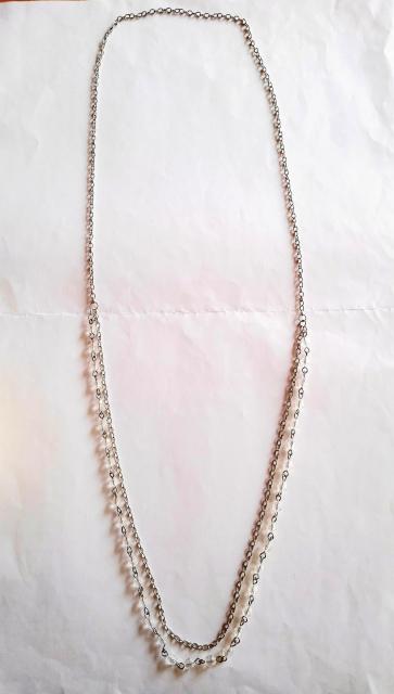 クリスタル風 ネックレス シルバー 大きいサイズ パーティー 結婚式 アクセサリー ファッション小物 きらきら < 女性アクセサリー/時計 クリスタル風 ネックレス シルバー 大きいサイズ パーティー 結婚式 アクセサリー ファッション小物 きらきら < 女性アクセサリー/時計の