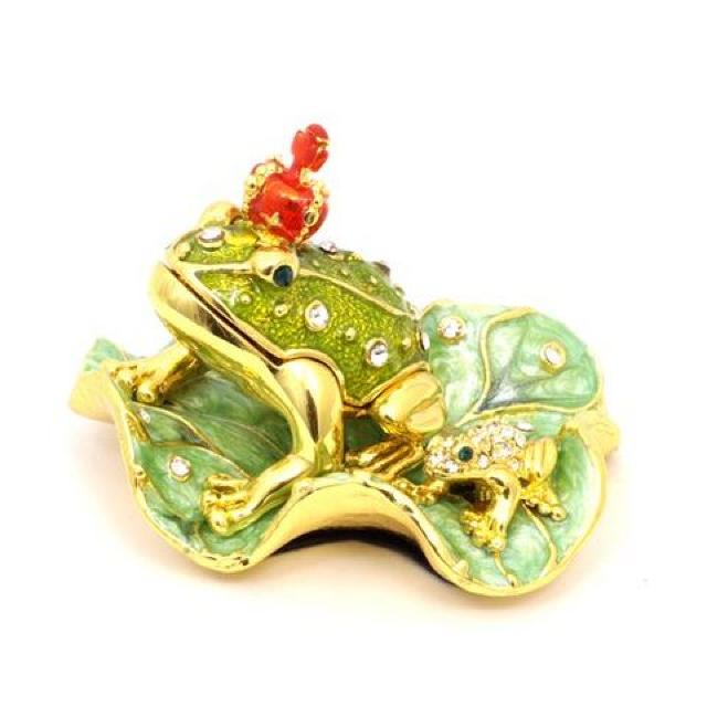 【PIEARTH】《New》王冠カエル★クリスタル*ジュエリーボックス/アクセサリーケース < 女性アクセサリー/時計  【PIEARTH】《New》王冠カエル★クリスタル*ジュエリーボックス/アクセサリーケース  < 女性アクセサリー/時計の