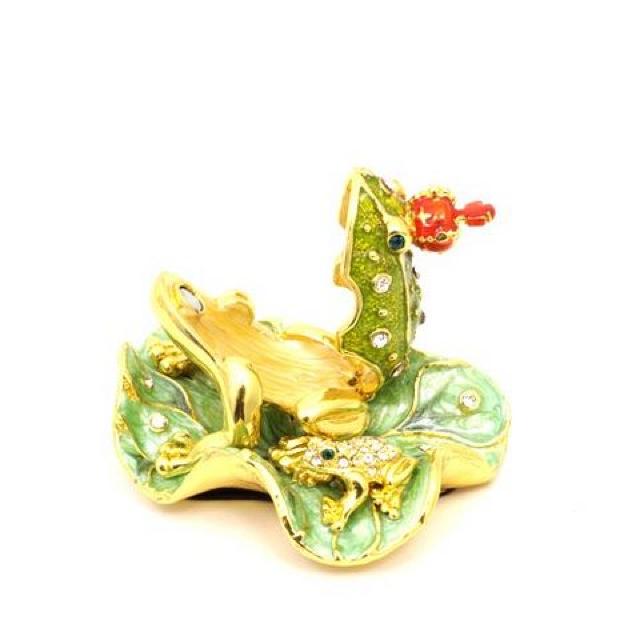 【PIEARTH】《New》王冠カエル★クリスタル*ジュエリーボックス/アクセサリーケース < 女性アクセサリー/時計  【PIEARTH】《New》王冠カエル★クリスタル*ジュエリーボックス/アクセサリーケース < 女性アクセサリー/時計の