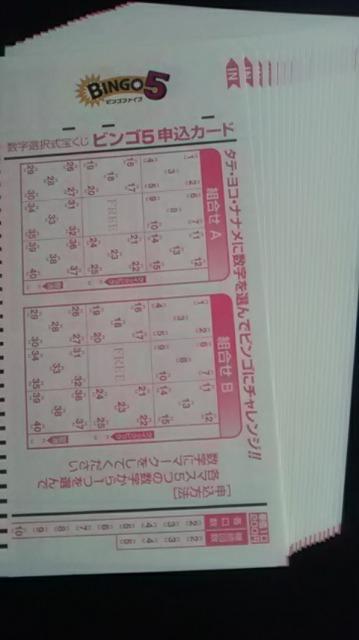 みずほ銀行、宝くじビンゴ5申込カード20枚 < ホビー  みずほ銀行、宝くじビンゴ5申込カード20枚  < ホビーの