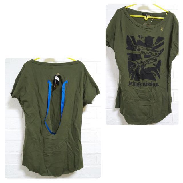 2点★背中空きROCK Tシャツ★紙タグ付き新品+試着のみ中古品 < 女性ファッション  2点★背中空きROCK Tシャツ★紙タグ付き新品+試着のみ中古品 < 女性ファッションの