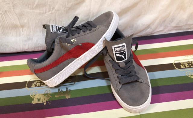 ★特価★極美品メンズスニーカープーマPUMA巨大ロゴグレーレッド上品疲れ知らず大活躍人気早い者勝ち < 男性ファッション  ★特価★極美品メンズスニーカープーマPUMA巨大ロゴグレーレッド上品疲れ知らず大活躍人気早い者勝ち  < 男性ファッションの
