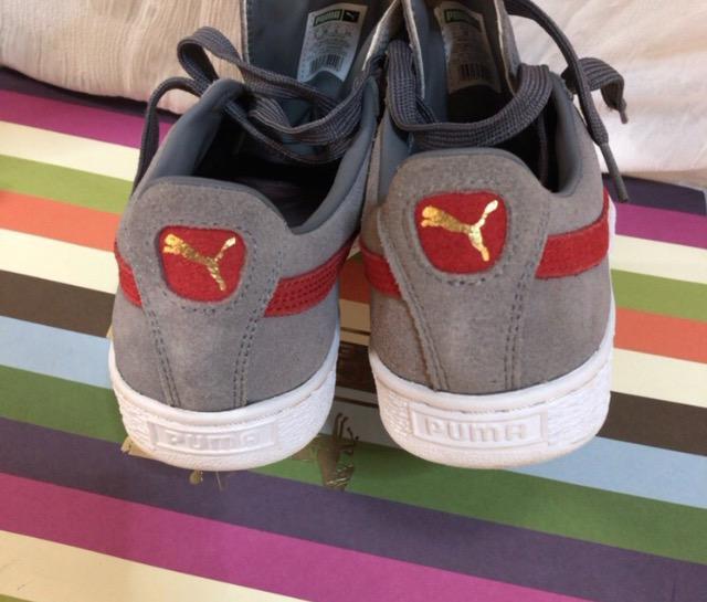 ★特価★極美品メンズスニーカープーマPUMA巨大ロゴグレーレッド上品疲れ知らず大活躍人気早い者勝ち < 男性ファッション  ★特価★極美品メンズスニーカープーマPUMA巨大ロゴグレーレッド上品疲れ知らず大活躍人気早い者勝ち < 男性ファッションの