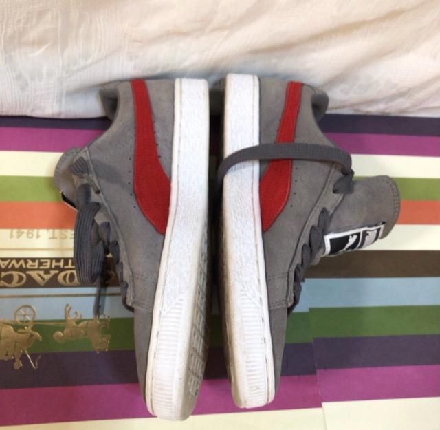 ★特価★極美品メンズスニーカープーマPUMA巨大ロゴグレーレッド上品疲れ知らず大活躍人気早い者勝ち < 男性ファッション  ★特価★極美品メンズスニーカープーマPUMA巨大ロゴグレーレッド上品疲れ知らず大活躍人気早い者勝ち < 男性ファッションの