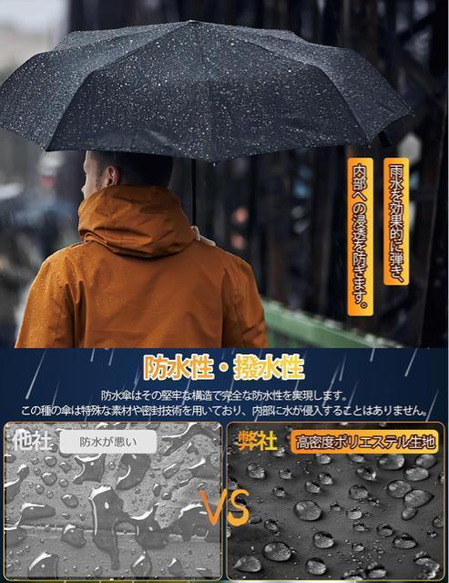 折りたたみ傘  特大12本骨 メンズ傘 耐風 ワンタッチ 自動開閉 UVカット 超撥水 超大サイズ 台風/豪雨対応 防水性晴雨兼用 < 女性ファッション  折りたたみ傘  特大12本骨 メンズ傘 耐風 ワンタッチ 自動開閉 UVカット 超撥水 超大サイズ 台風/豪雨対応 防水性晴雨兼用 < 女性ファッションの