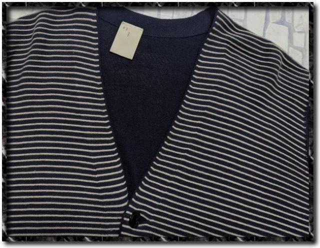 エヌハリウッド ボーダーニットカーディガン 紺 < ブランド  エヌハリウッド ボーダーニットカーディガン 紺 < ブランドの