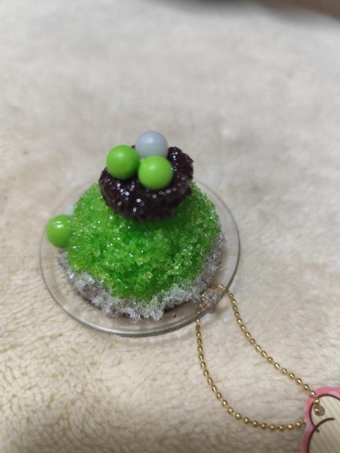 リアルキッチンシリーズ かき氷ボールチェーン グリーンティー ミニチュア < ホビー  リアルキッチンシリーズ かき氷ボールチェーン グリーンティー ミニチュア < ホビーの