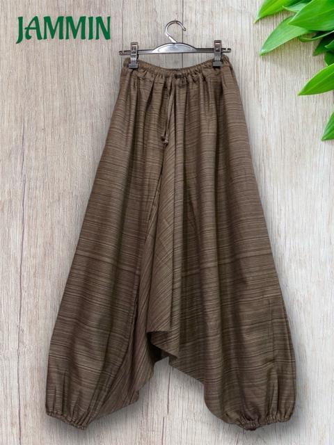 織り柄サルエルパンツ ブラウン アジアン エスニック ヒッピー 茶色 < 男性ファッション 織り柄サルエルパンツ ブラウン アジアン エスニック ヒッピー 茶色 < 男性ファッションの