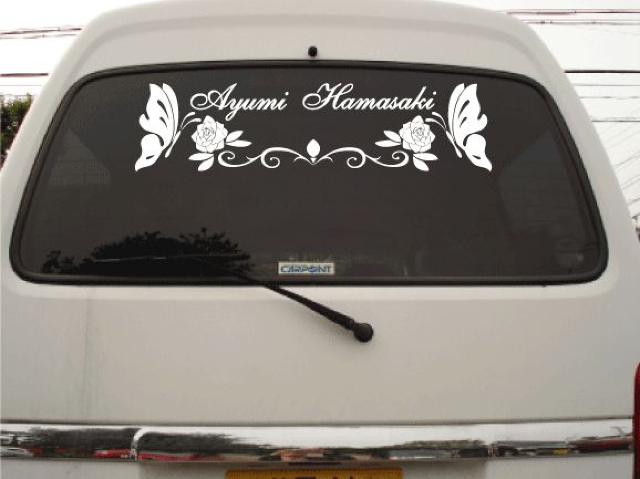 浜崎あゆみ蝶ayuオリジナルステッカー50cm < 自動車/バイク 浜崎あゆみ蝶ayuオリジナルステッカー50cm < 自動車/バイク